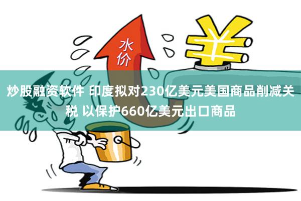 炒股融资软件 印度拟对230亿美元美国商品削减关税 以保护660亿美元出口商品