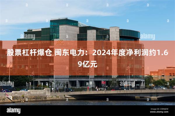 股票杠杆爆仓 闽东电力：2024年度净利润约1.69亿元