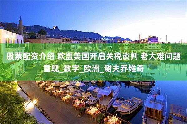 股票配资介绍 欧盟美国开启关税谈判 老大难问题重现_数字_欧洲_谢夫乔维奇