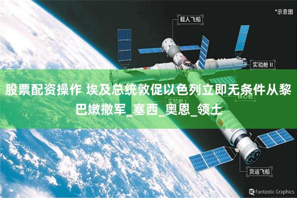股票配资操作 埃及总统敦促以色列立即无条件从黎巴嫩撤军_塞西_奥恩_领土