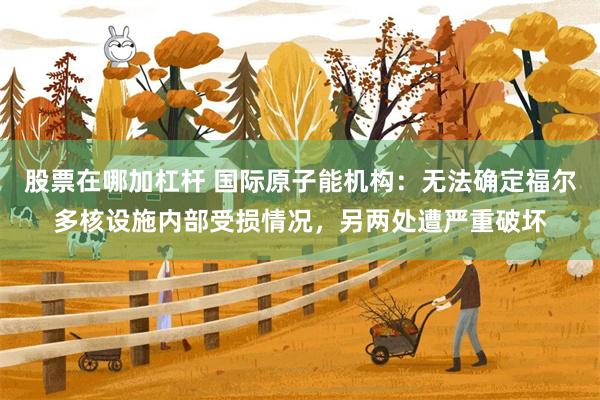 股票在哪加杠杆 国际原子能机构：无法确定福尔多核设施内部受损情况，另两处遭严重破坏