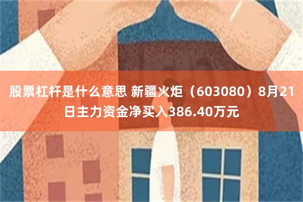 股票杠杆是什么意思 新疆火炬（603080）8月21日主力资金净买入386.40万元
