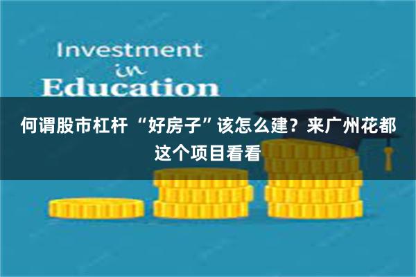 何谓股市杠杆 “好房子”该怎么建？来广州花都这个项目看看