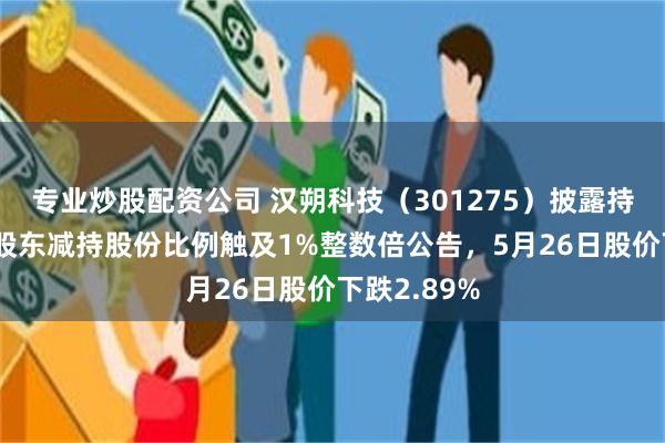 专业炒股配资公司 汉朔科技（301275）披露持股5%以上股东减持股份比例触及1%整数倍公告，5月26日股价下跌2.89%