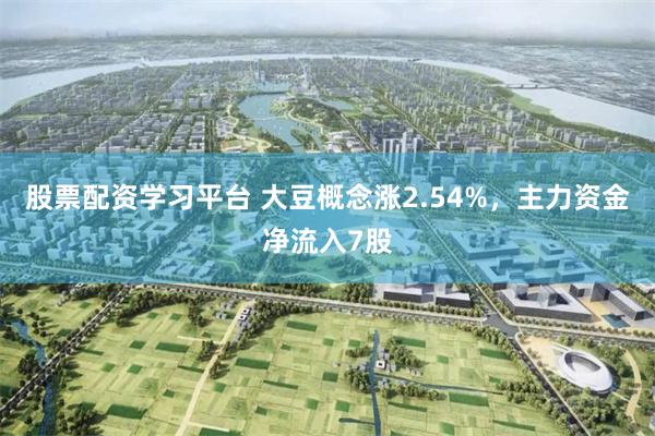 股票配资学习平台 大豆概念涨2.54%，主力资金净流入7股