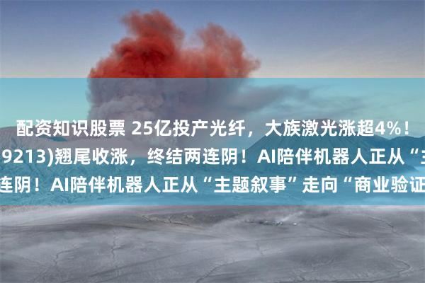 配资知识股票 25亿投产光纤，大族激光涨超4%！机器人ETF汇添富(159213)翘尾收涨，终结两连阴！AI陪伴机器人正从“主题叙事”走向“商业验证”！