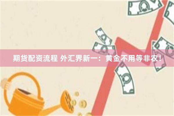 期货配资流程 外汇界新一：黄金不用等非农！