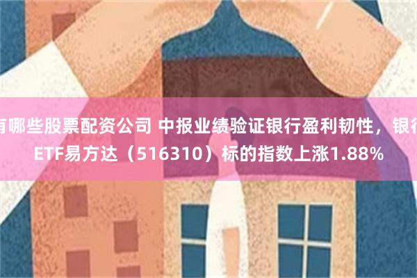 有哪些股票配资公司 中报业绩验证银行盈利韧性,银行ETF易方达(516310)标的指数上涨1.88%