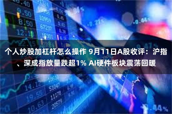 个人炒股加杠杆怎么操作 9月11日A股收评：沪指、深成指放量跌超1% AI硬件板块震荡回暖