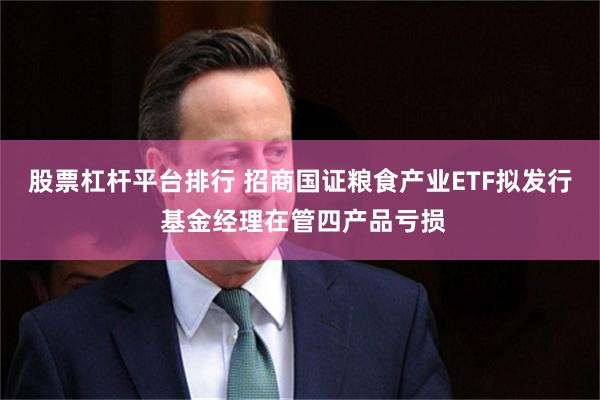 股票杠杆平台排行 招商国证粮食产业ETF拟发行 基金经理在管四产品亏损