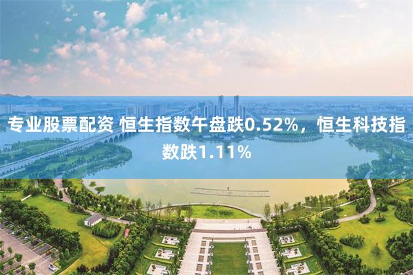 专业股票配资 恒生指数午盘跌0.52%，恒生科技指数跌1.11%