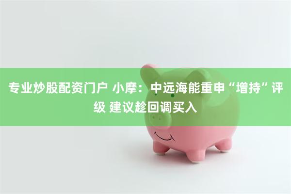 专业炒股配资门户 小摩：中远海能重申“增持”评级 建议趁回调买入