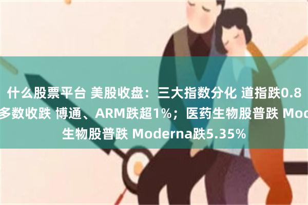 什么股票平台 美股收盘：三大指数分化 道指跌0.86%；半导体股多数收跌 博通、ARM跌超1%；医药生物股普跌 Moderna跌5.35%