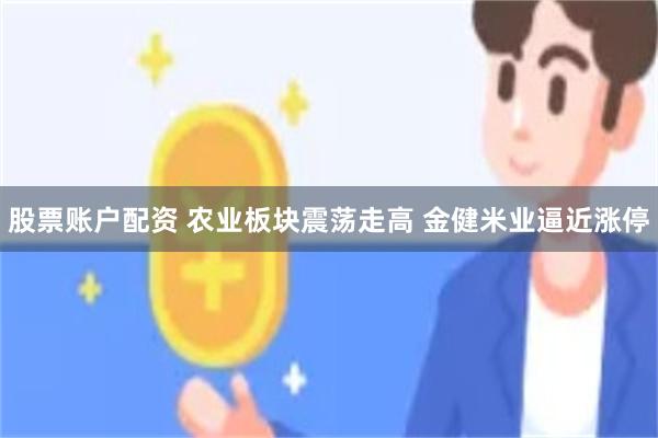 股票账户配资 农业板块震荡走高 金健米业逼近涨停